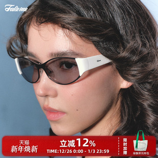 墨镜椭圆框复古千禧风百搭太阳镜 时尚 Fakeme loon 商家自播
