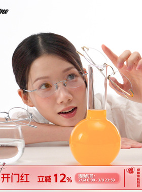 【】Fakeme 个性无框光学镜mary/老钱风椭圆框墨镜Nocap