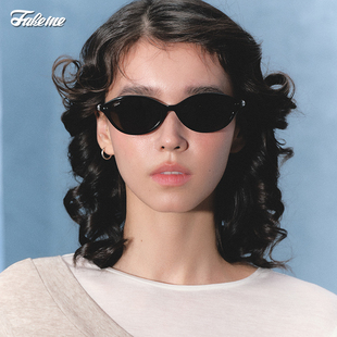 yaoll 复古猫眼板材太阳镜素颜光学镜赫本镜 Fakeme