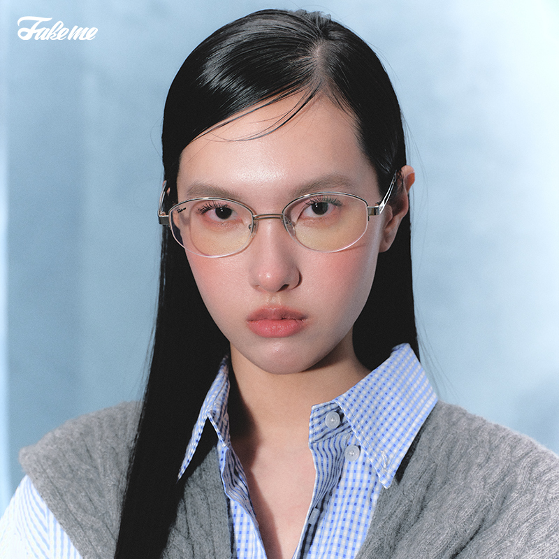 Fakeme老钱风眼镜框素颜镜