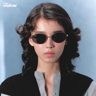 Fakeme 轻奢复古墨镜防紫外线太阳镜 backbone&Brown rice&B35T