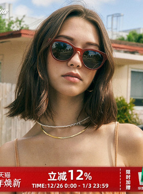 Fakeme轻奢板材猫眼墨镜女复古个性时尚防紫外线太阳镜 Lowry2022