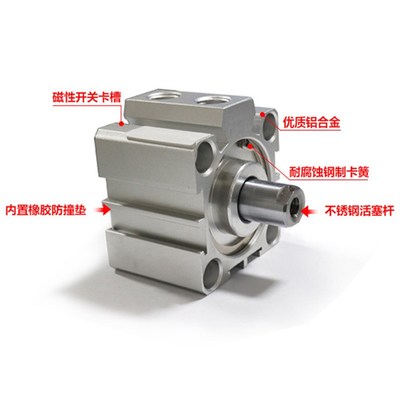 sda气缸薄型气缸SDA32*5 10 15 20 25 30 35 40亚德客型