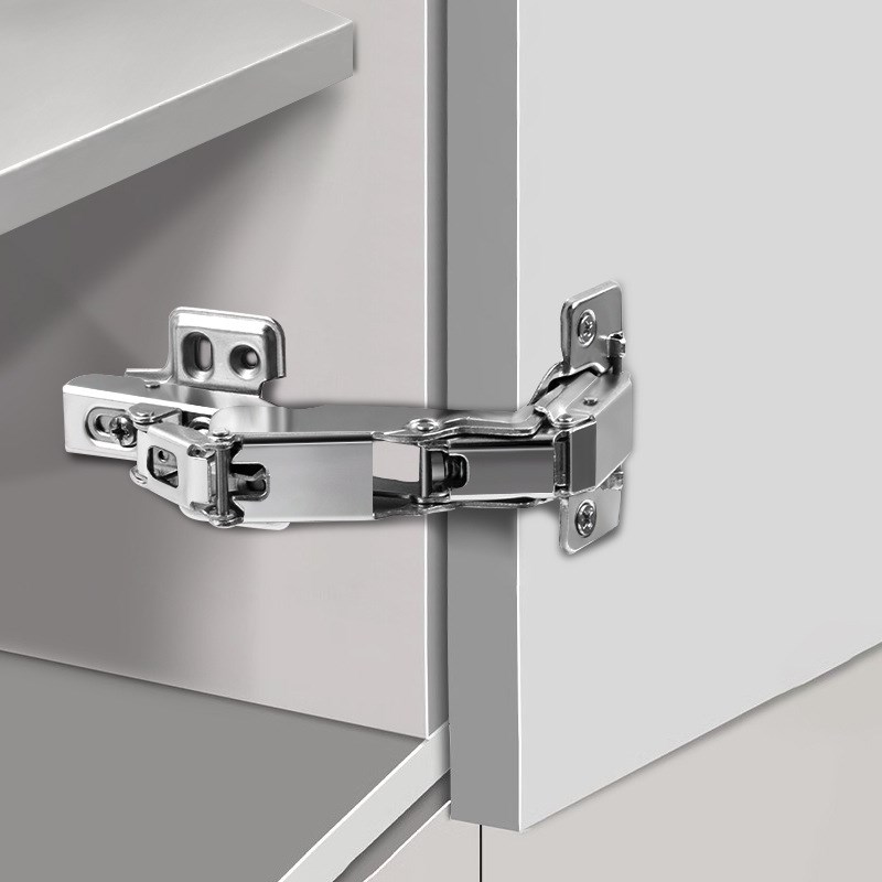 开门180度二段力铰o链衣柜门角度全开合页大角度缓冲阻尼转角铰链