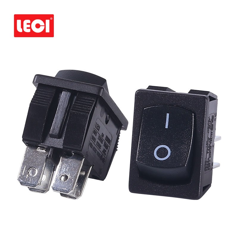 船型开关KCD1 15X21 D四脚 翘板开关 开孔尺寸19X12