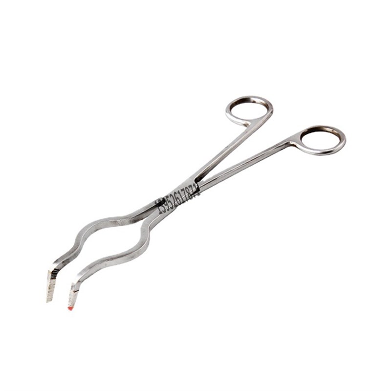 实验室用不j锈钢坩埚钳包铂头 铂金坩埚钳