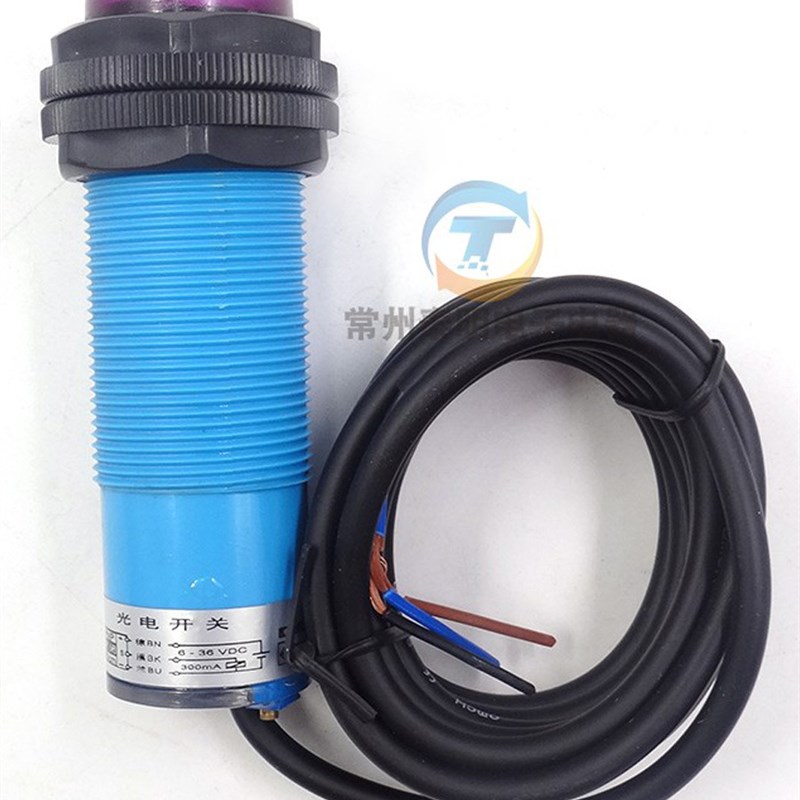 HE3F3传感器DS50P2感应光电开关30mm漫反L射pnp常闭直流12V24V