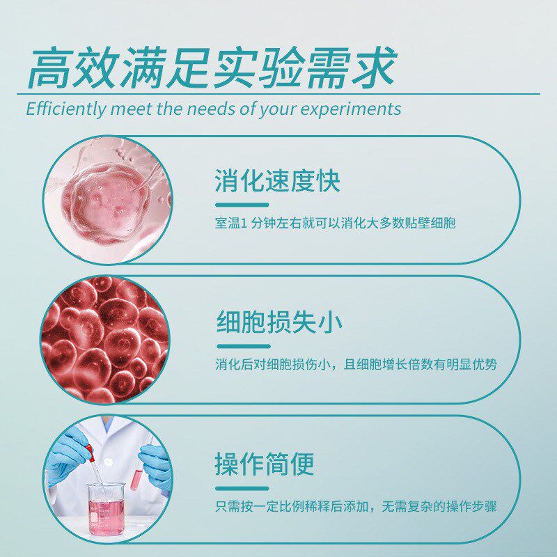 胰蛋白酶-EDTA溶液(0.25%)低内毒素实N验室生化试剂100mL