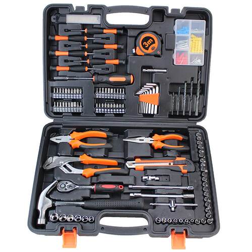 新款工具箱套装碳钢车载便携五金工具套装109件套605-109