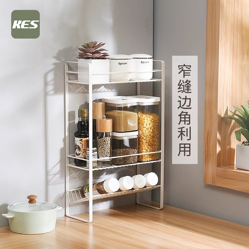 KES安象厨房收纳置物架台面靠墙