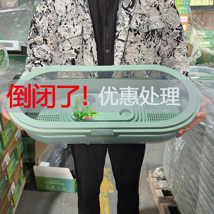 超大号新款乌龟缸懒人家用客厅生态带晒台别墅造景养龟专用饲养箱