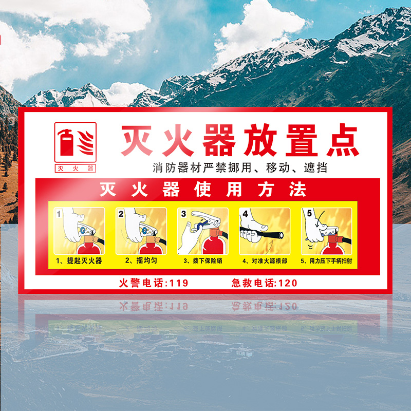 使用方法说明定制灭火器放置点