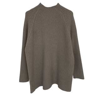 半高领中长款毛衣女秋冬慵懒风遮屁股2023新款宽松打底针织衫上衣