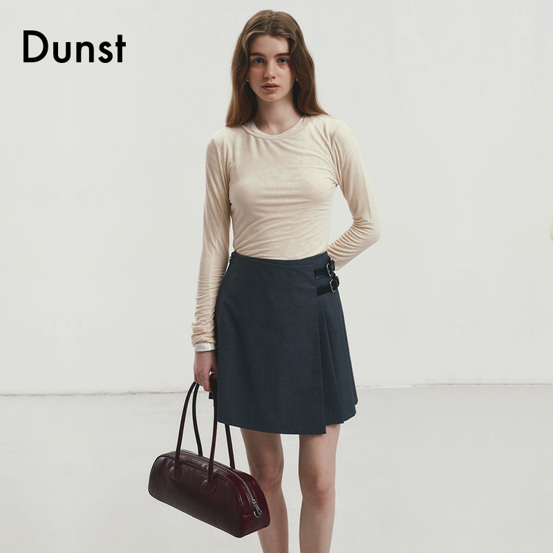 Dunst2024春季新品迷你百褶裙女学院风半身裙通勤百搭UDSK4A204