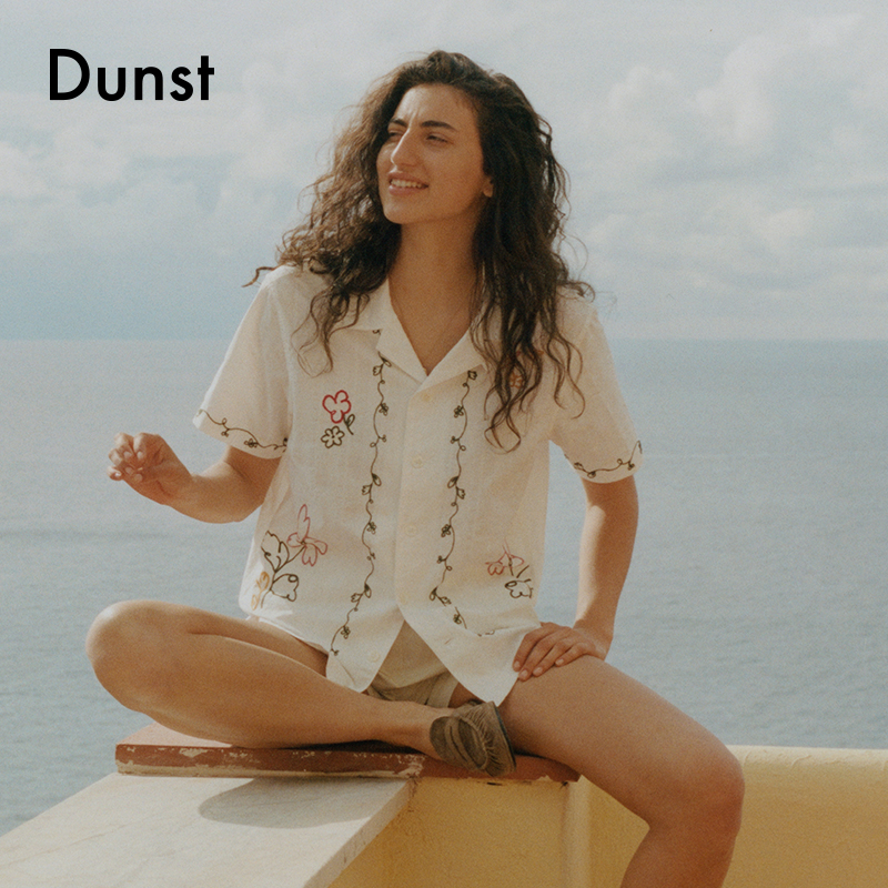 Dunst25夏季中性手绘风开领衬衫