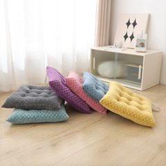 水晶绒小格子坐垫学生办公室椅子坐垫久坐加厚屁股垫椅子凳子垫