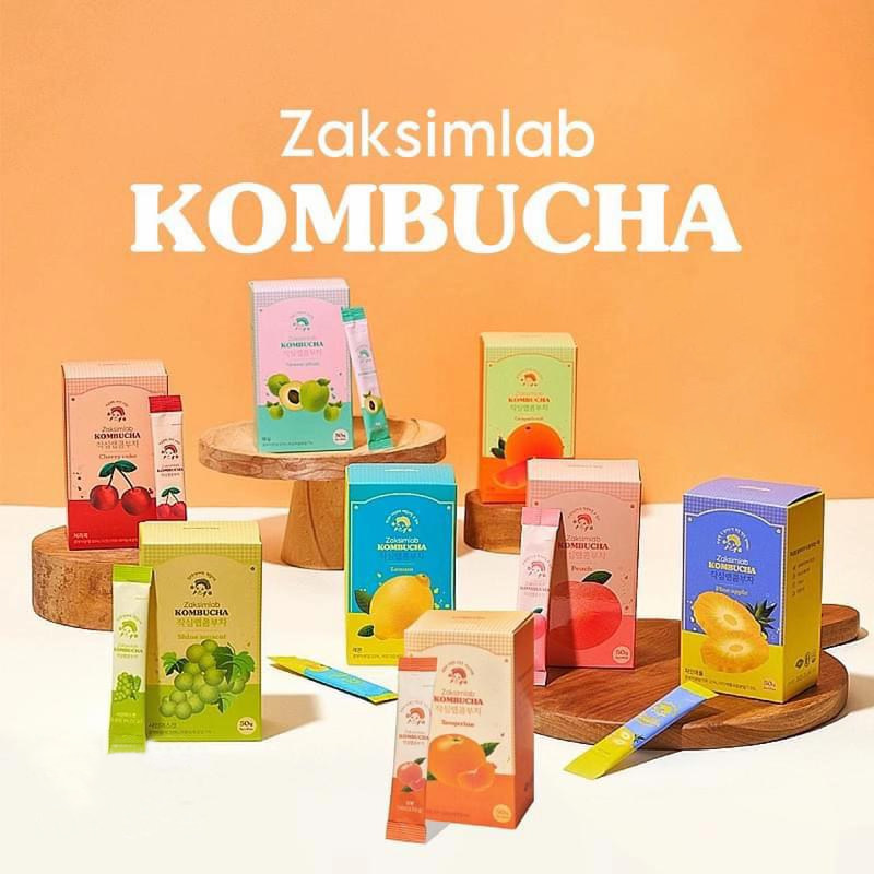 韩国进口ZAKSIM LAB发酵茶盒装果茶饮料康普茶健康饮品