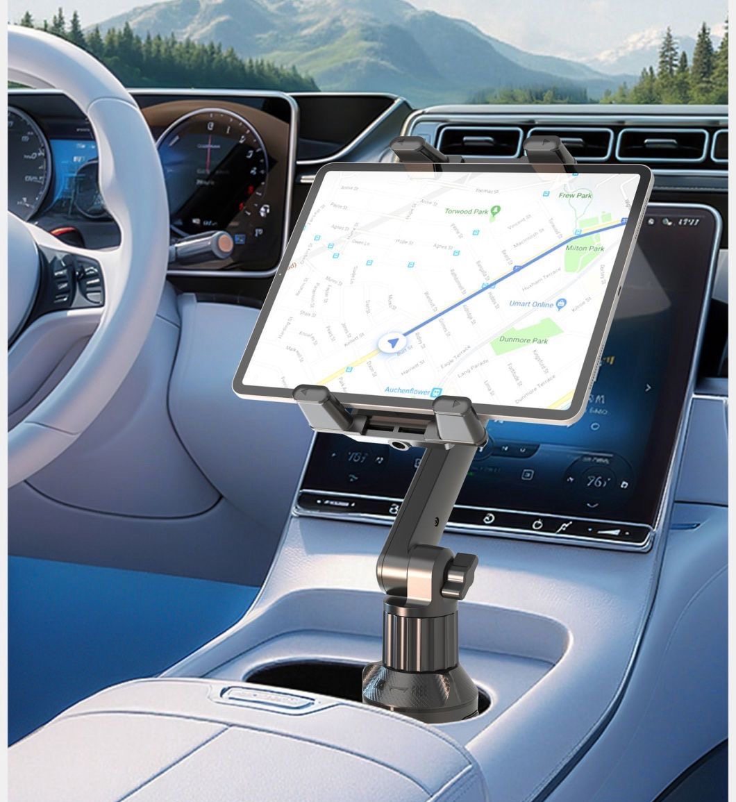 2026新款汽车平板支架水杯架位车载折叠屏手机通用导航副驾驶Pad