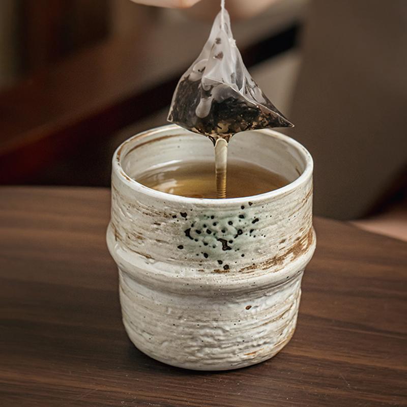 外贸侘寂风！做旧手握杯子复古杯陶瓷杯咖啡杯泡茶杯可爱水杯微瑕