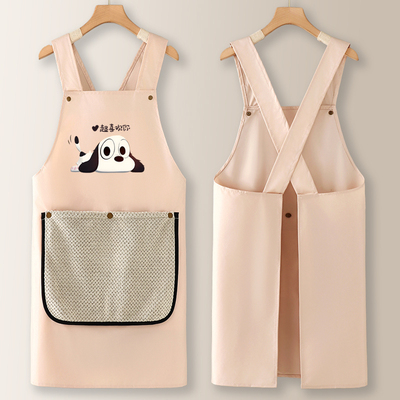 防水防油可拆大毛巾家用厨房围裙