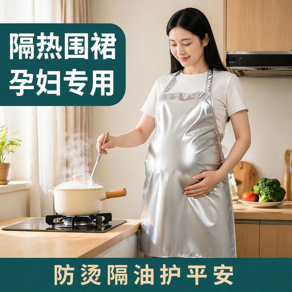 防辐射孕妇围裙防辐射衣服银纤维围裙厨房做饭上班电脑防辐射办公