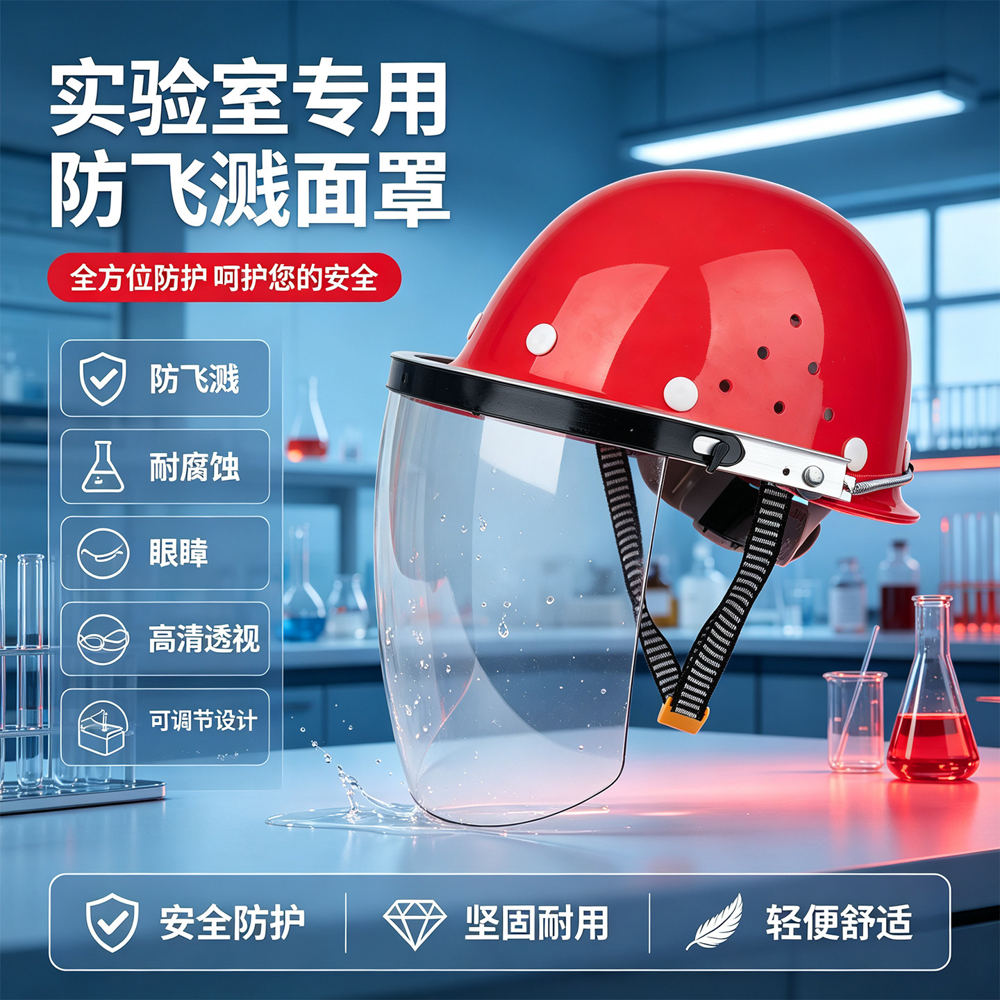 实验室面罩全脸危险化工厂防腐蚀