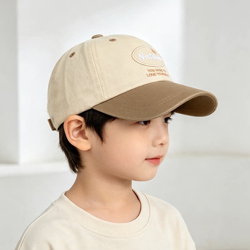 秋中大儿童纯棉男女宝宝鸭舌帽休闲防晒棒球帽遮太阳帽子小孩童帽