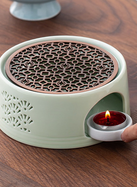 温茶炉花茶壶蜡烛煮茶炉陶瓷底座加热炉酒店餐厅烤橘子暖茶煮茶器