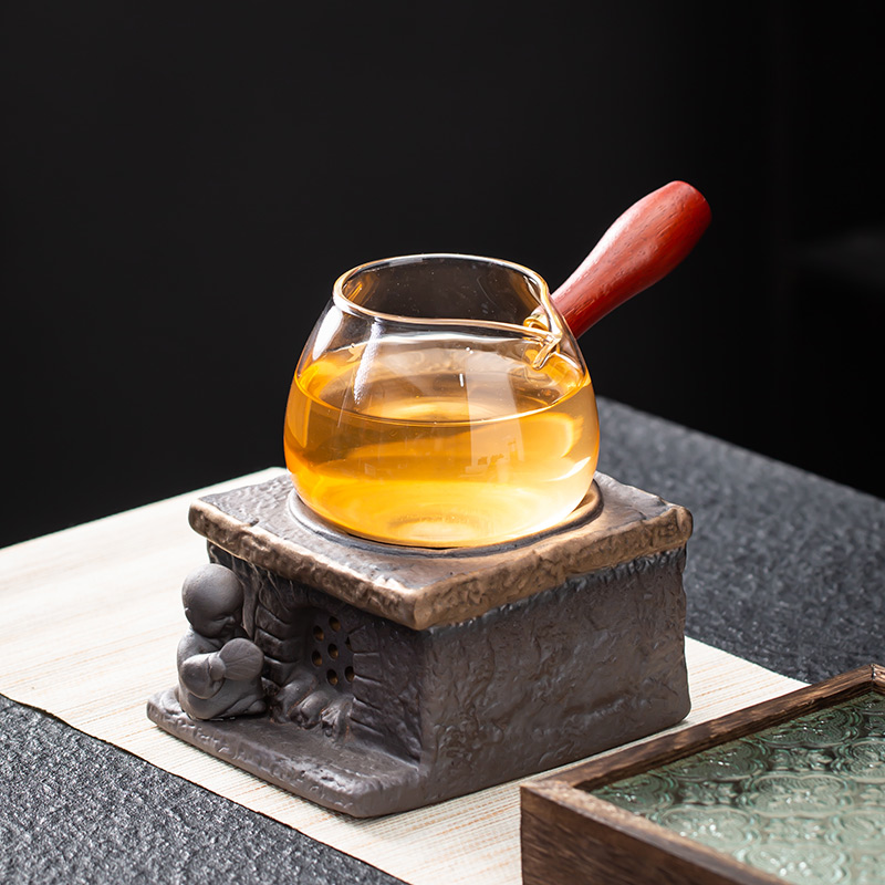 粗陶煮茶炉陶瓷焙茶炉醒茶器提香暖茶熏茶罐功夫茶具套装煮茶家用