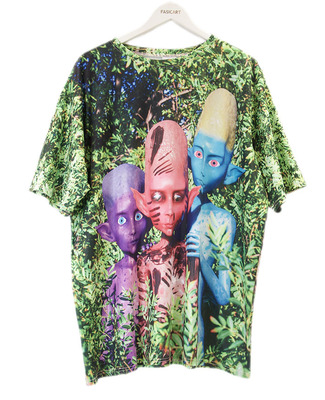 轻薄透气Kim中袖亚文化青年