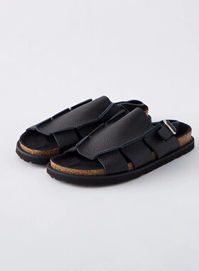 U-DOT * GREEK SANDALS｜现货｜黑色荔枝纹牛皮凉鞋