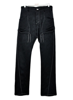 三折 FASICART 日本设计师品牌 Sulvam 明线 口袋暗纹长裤