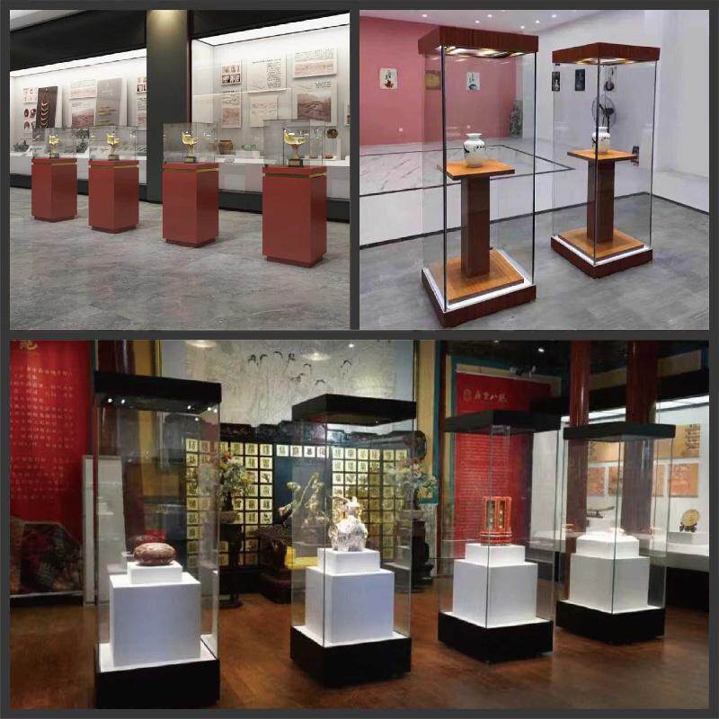 博物馆文物展览展示柜文化纪念馆柜台校史美术馆玻璃珠宝饰品柜台