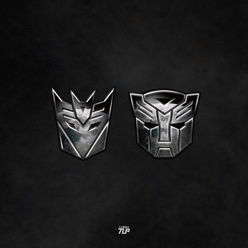 TLP反光车贴 变形金刚狂派博派赛博坦汽车人霸天虎擎天柱标志贴纸