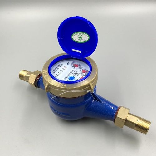 DN20高灵敏家用仪表自来水冷水表丝扣6分铜罩铜接数字指针水表