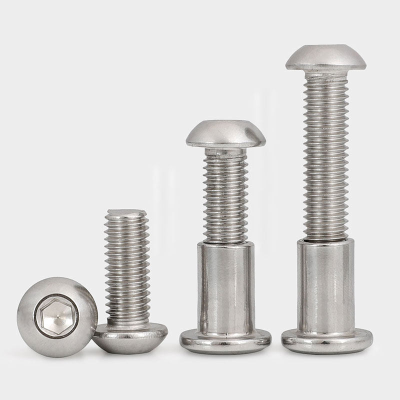 M6M8 304不锈钢圆头内六角对锁螺丝对敲夹板儿童家具床连接螺杆,办公设备/耗材/相关服务,办公线材,淘宝优惠券,粉丝福利购,淘宝优惠卷