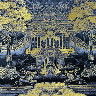 官方正品汉宫秋月上久楷宋锦布料名家宋锦手工做包包发夹葫芦