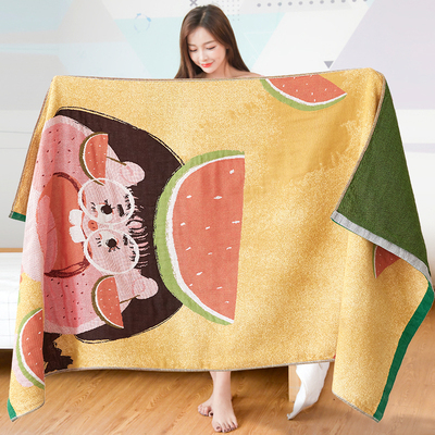 爱尔思100%棉纯棉纱布浴巾