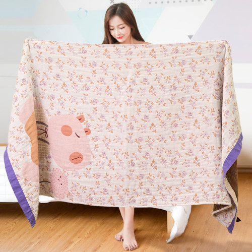 80*160cma类100%棉加大纱布浴巾