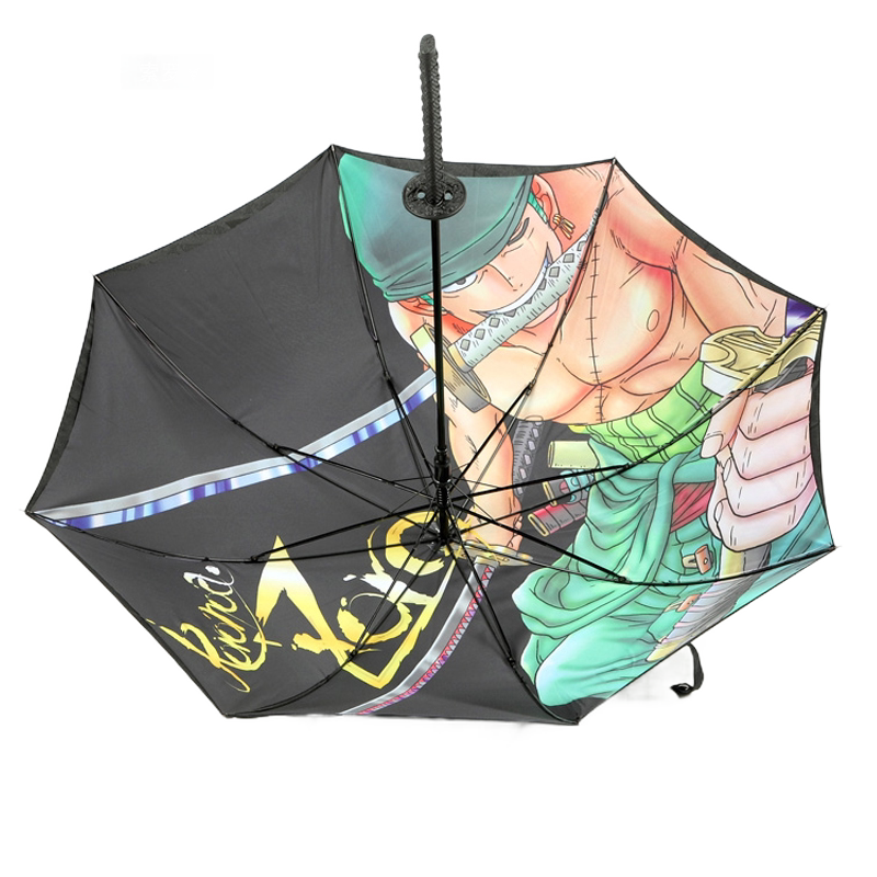 海贼王刀雨伞创意个性日本武士刀柄伞动漫雨伞索隆雨伞三刀流刀伞