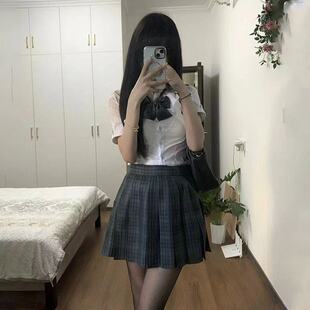正版半身裙日系合集正统JK格裙女学生班服jks制服百褶裙学院风