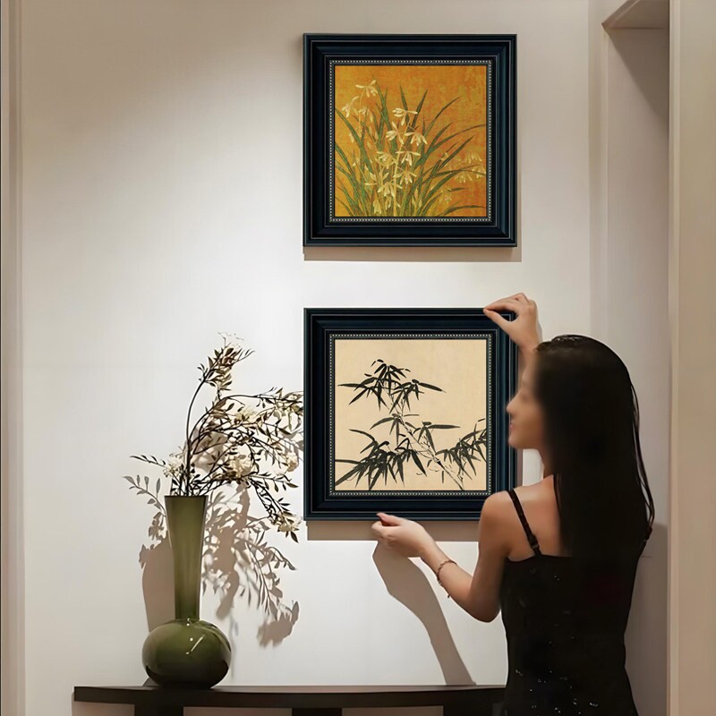 【小红书同款】中古风入户玄关画图片