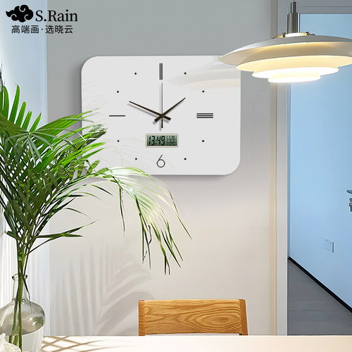 电表箱装饰画带钟表万年历时钟挂钟电闸配电箱遮挡挂画遮丑免打孔