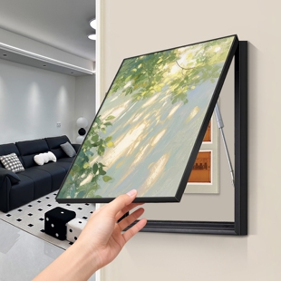 生机盎然电表箱装饰画竖款轻奢高级感配电箱盒遮挡挂画免打孔新款