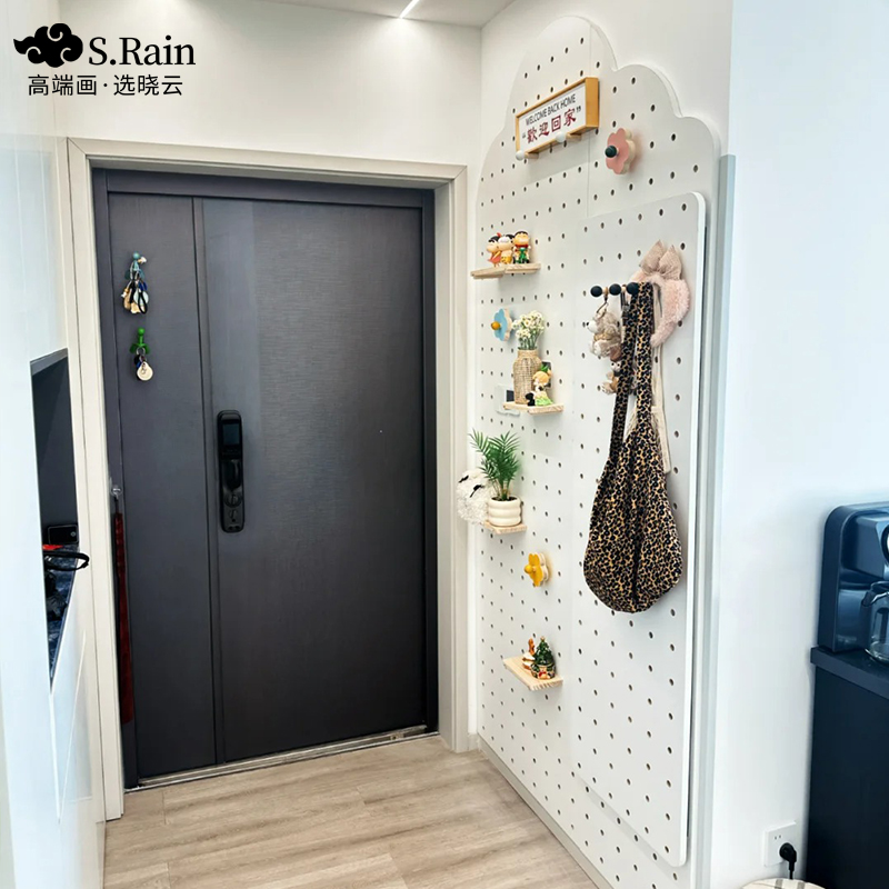 洞洞板入户玄关收纳神器