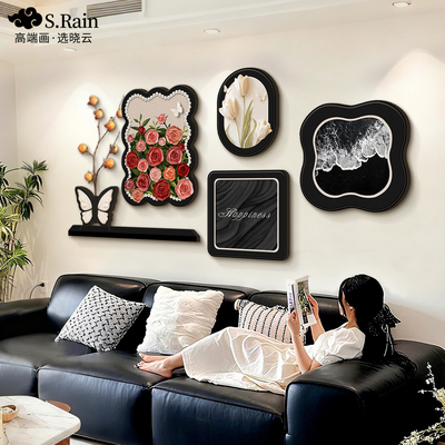 【入选新品榜】蝴蝶玫瑰组合挂画