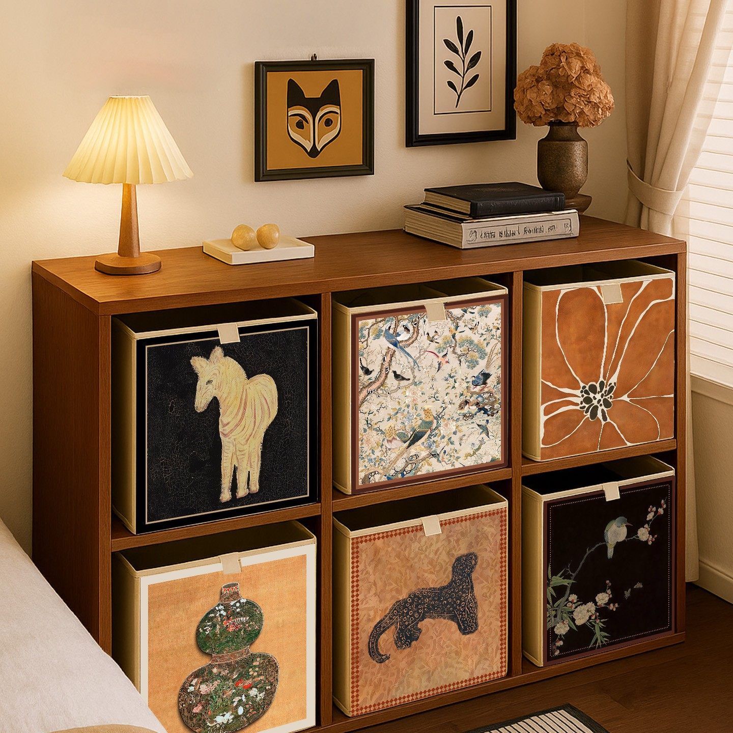 卡莱克收纳箱大容量折叠格子柜中古风收纳盒整理盒子收纳筐藤编,收纳整理,收纳箱,淘宝优惠券,粉丝福利购,淘宝优惠卷