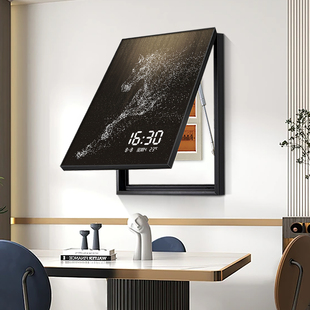 马到成功电表箱装饰画竖款万年历电子钟表配电箱开关电闸遮挡挂画