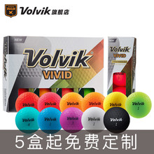 Volvik官方 经典款VIVID彩色高尔夫球三层哑光职业比赛球队定制球