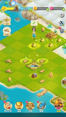 合成小岛无限钻石安卓版手机游戏单机手游合并建设趣味休闲